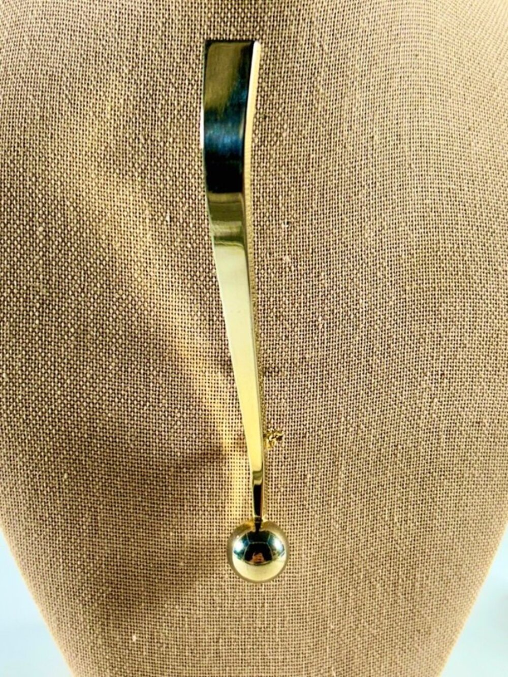 Pin Vintage Solid brass “Exclamation Point” Style, 4 1/2 “ Fashion Pin